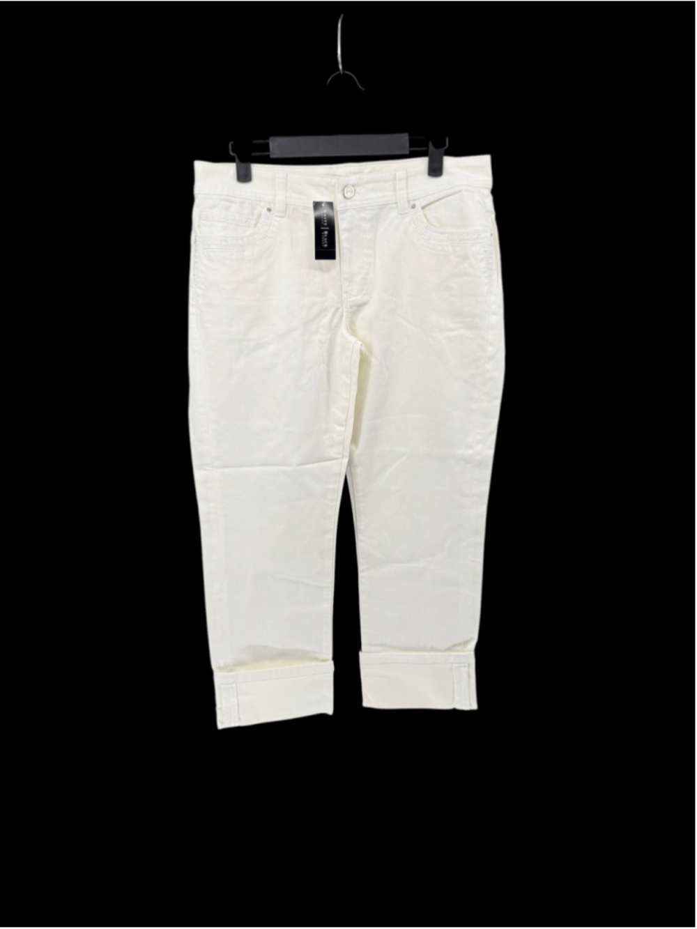 Women's White House Black Market Cropped Jeans Size 8 White